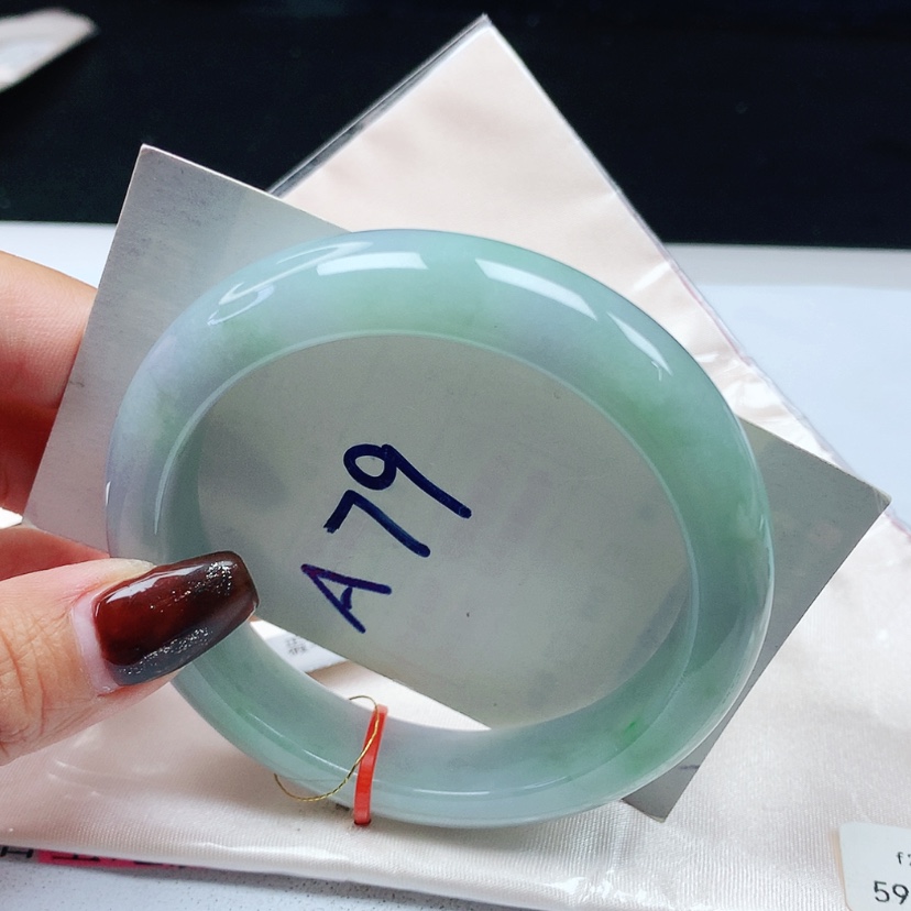 【闪购商品】翡翠手镯未镶嵌 正圈59+