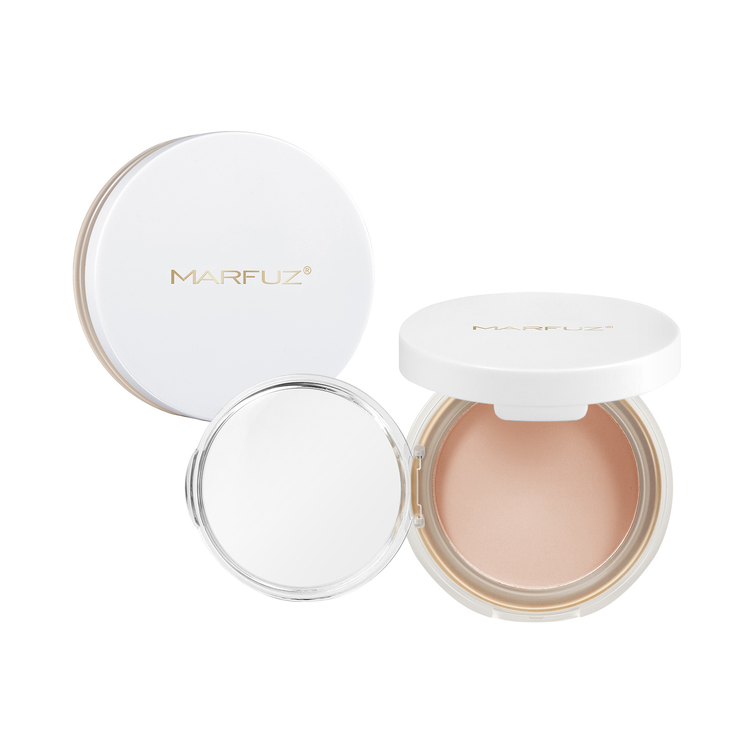 MARFUZ柔润锁妆丝绒控油防水防汗定妆粉饼
