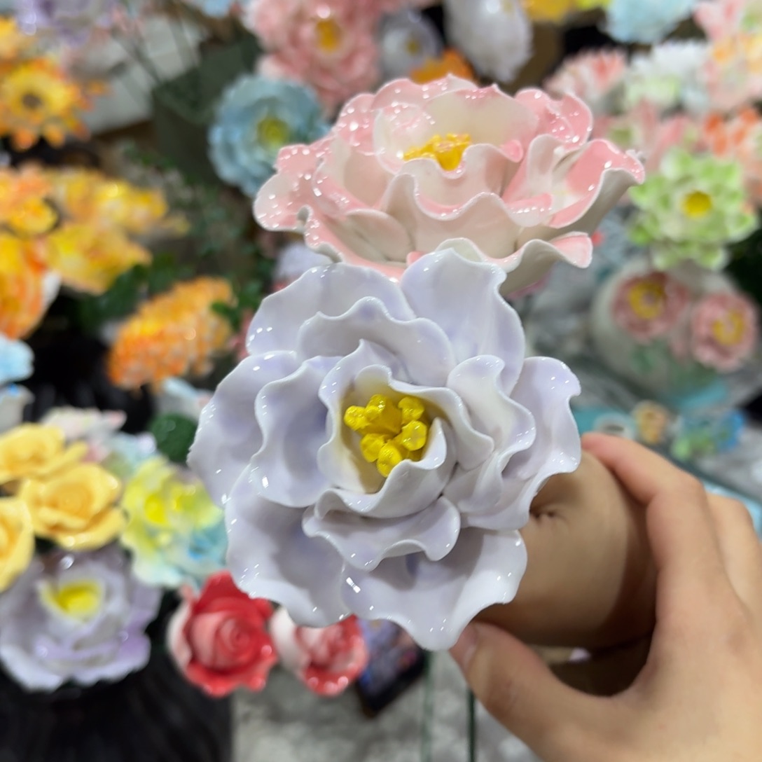 陶瓷花，拍满20发货，退款拉黑
