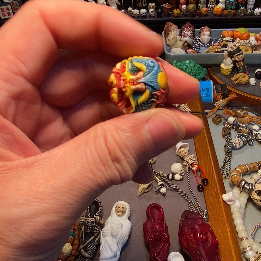 清***风菩提籽类手串配饰龙珠24+