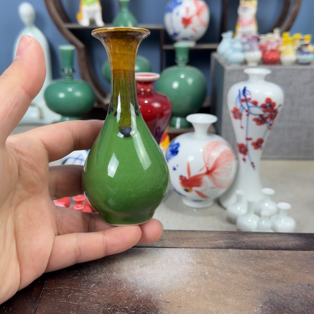 陶瓷手工小花器摆件