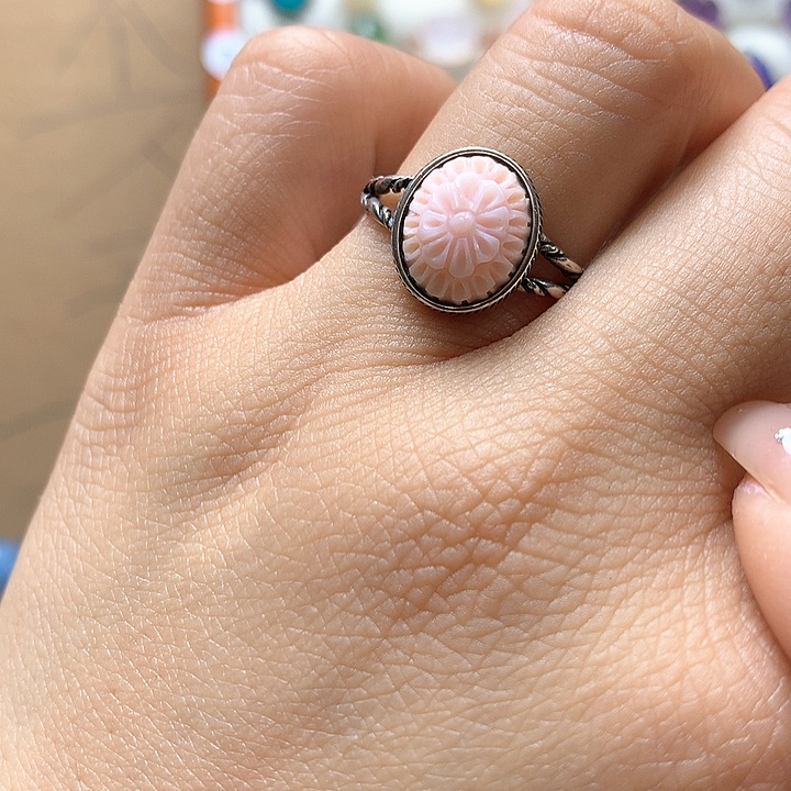 水晶水晶戒指银S925镶嵌