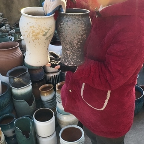 口14高24，瑕疵盆子 