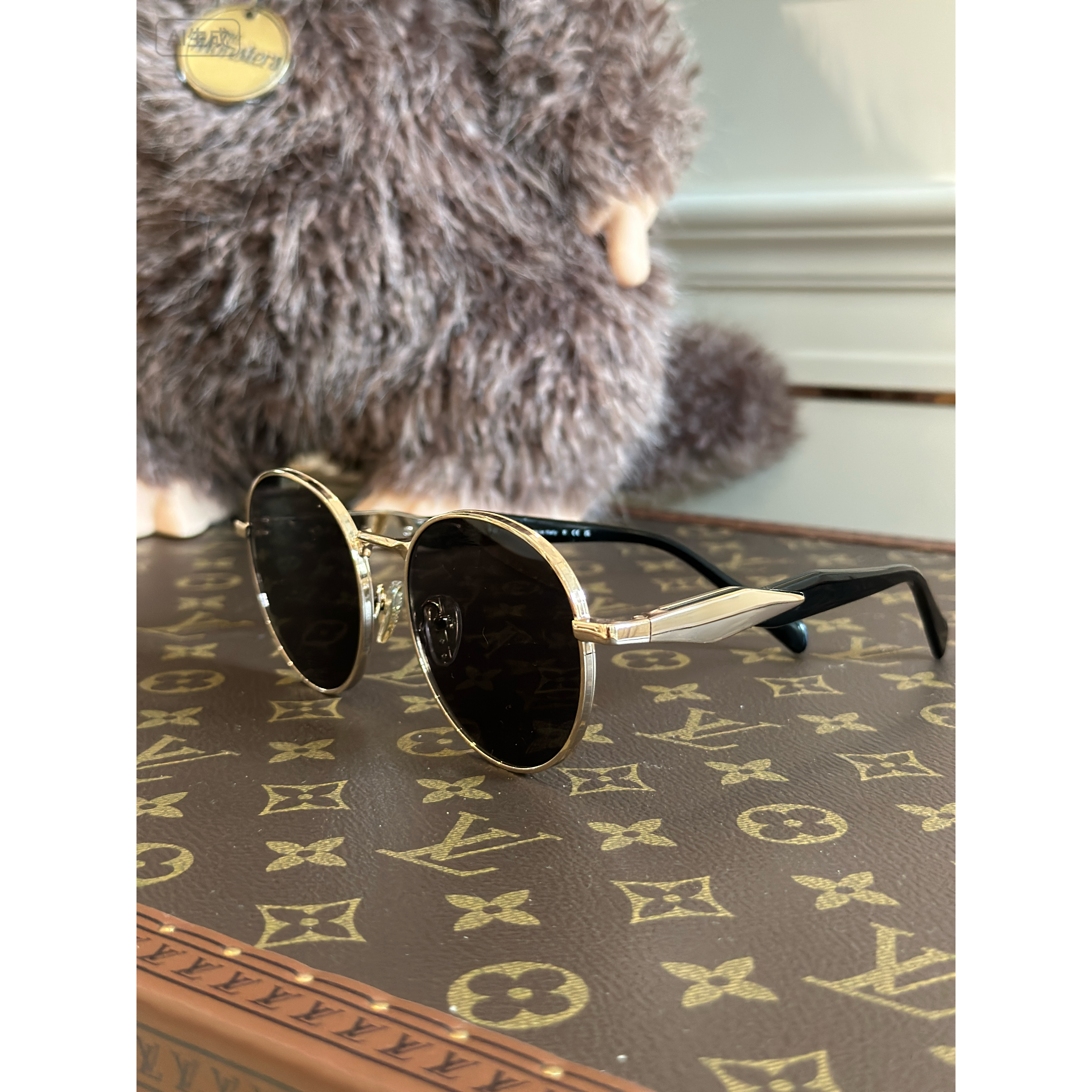 非金属布艺耳饰 【曼文kiki】墨镜  25Q1061