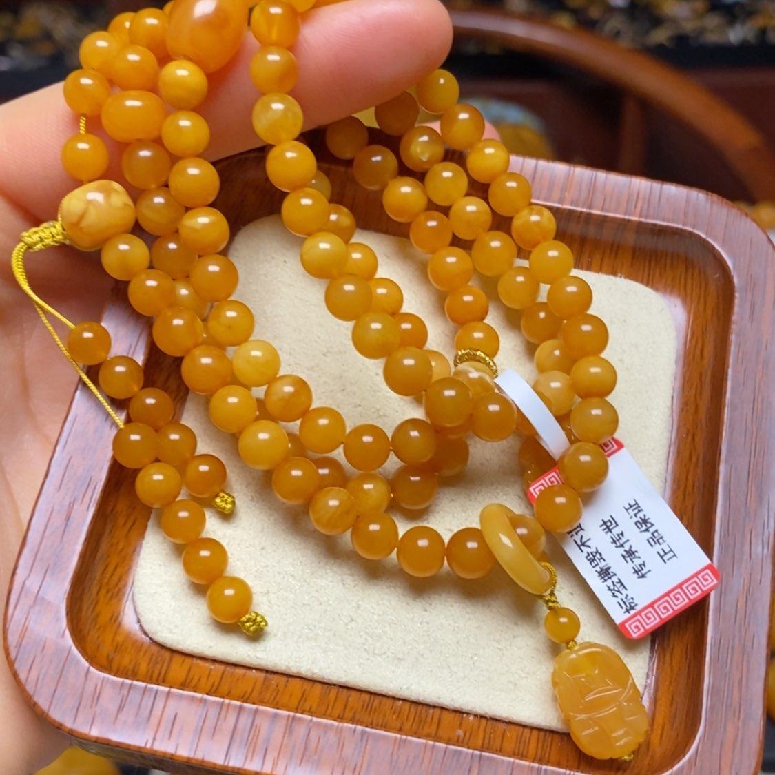 【闪购商品】蜜蜡颈饰未镶嵌项链