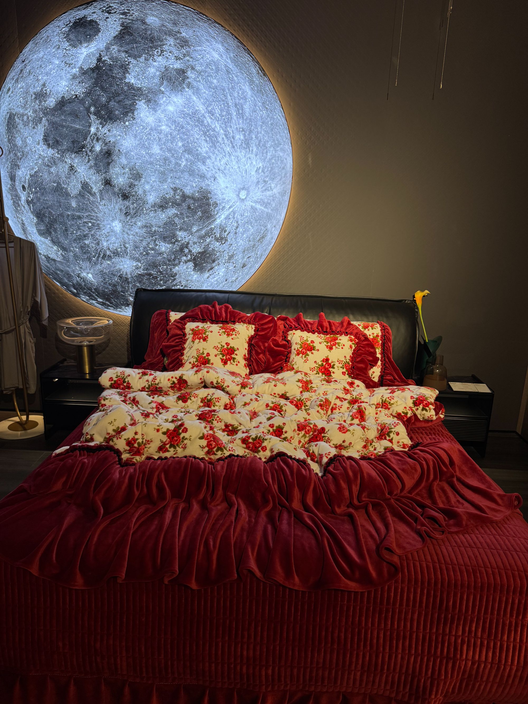 法式宝宝绒大裙边加厚高端八件套-蔷薇