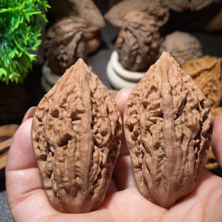 把件文玩核桃东北楸子小雪74