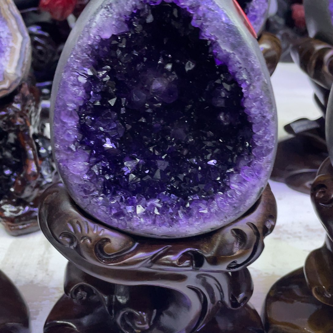未镶嵌大型摆件（非配饰）紫晶朱