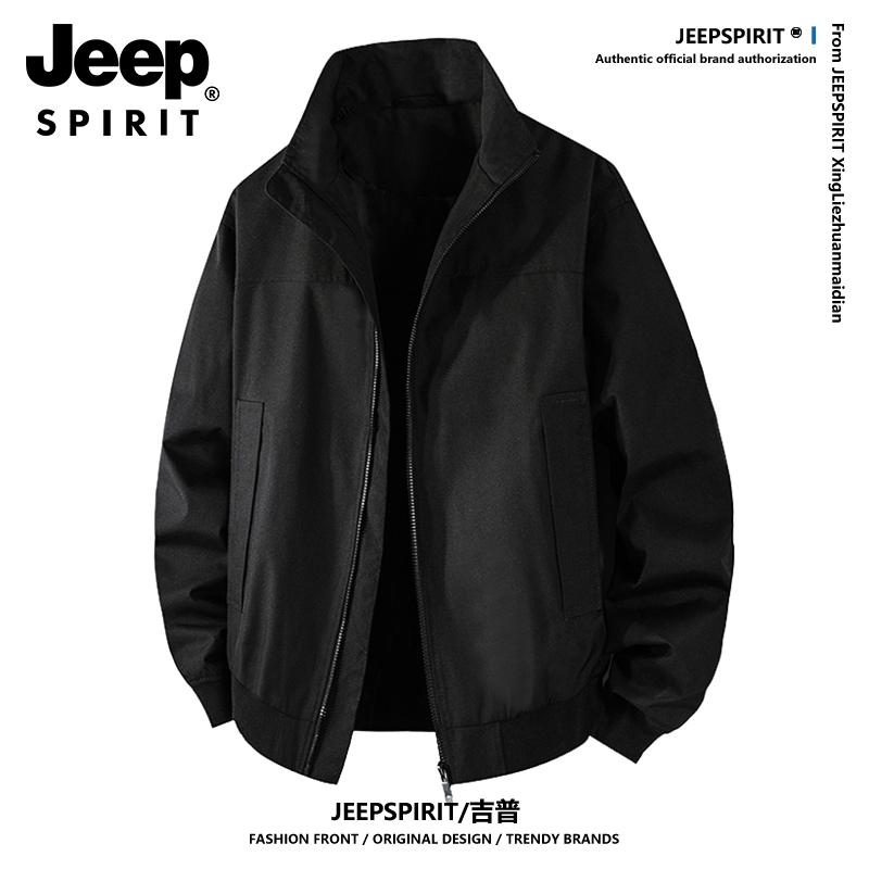 JEEP SPIRIT吉普美式vintage外套男冬季高级感加棉加厚飞行员夹克