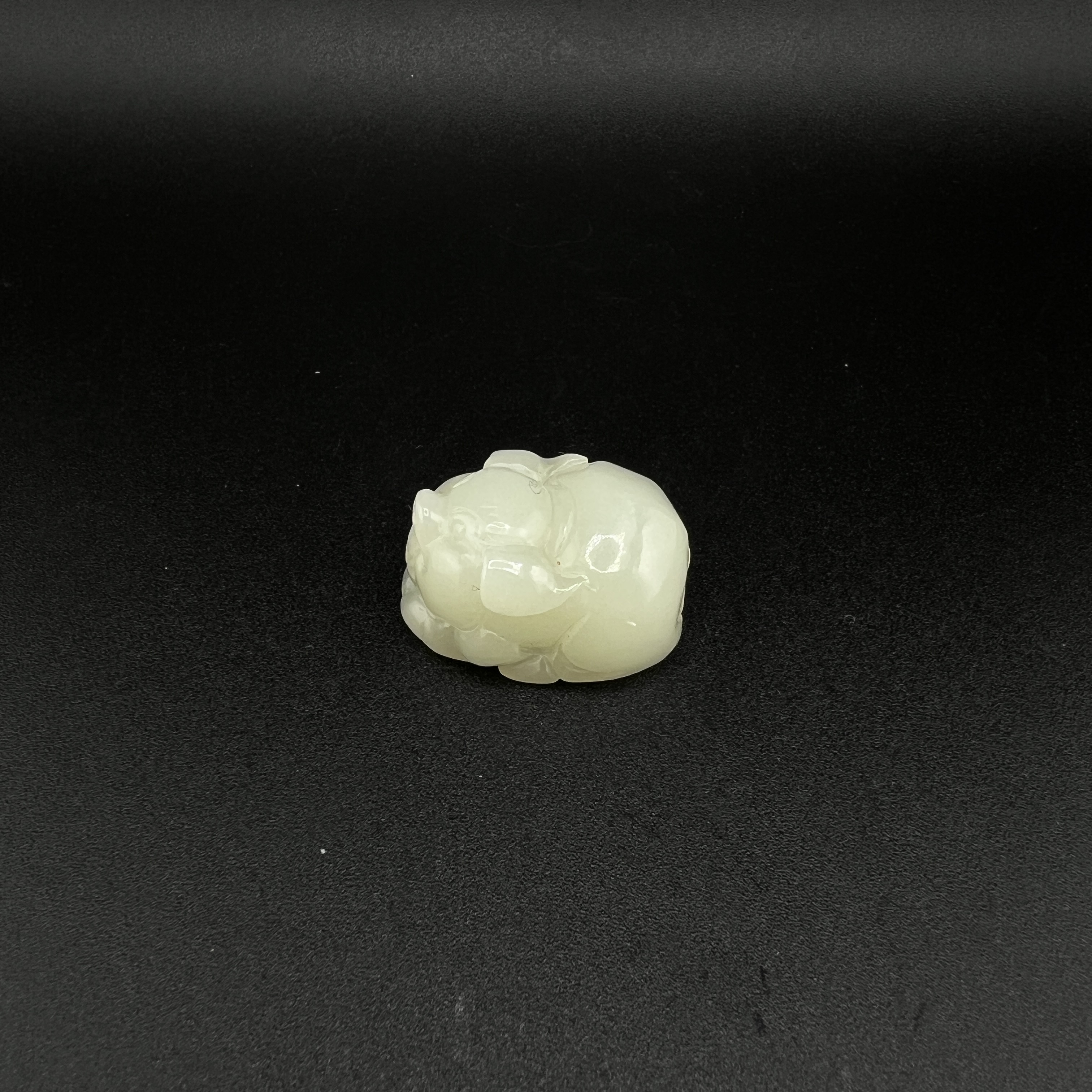 "民国和田玉猪/ DL092270/ 古玩/收藏/德州文物"