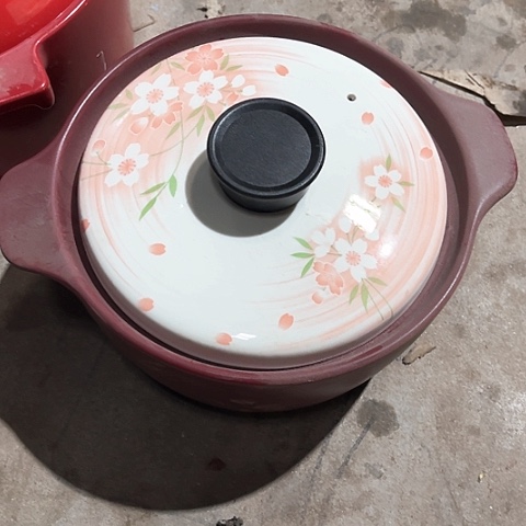 微瑕，明火，口径21厘米，高度11配盖子