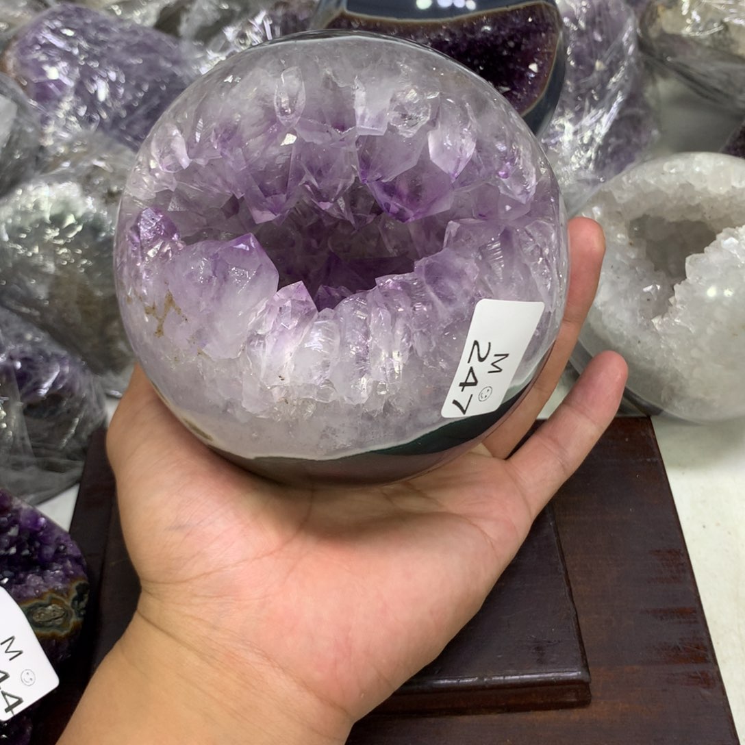紫晶摆件未镶嵌水晶