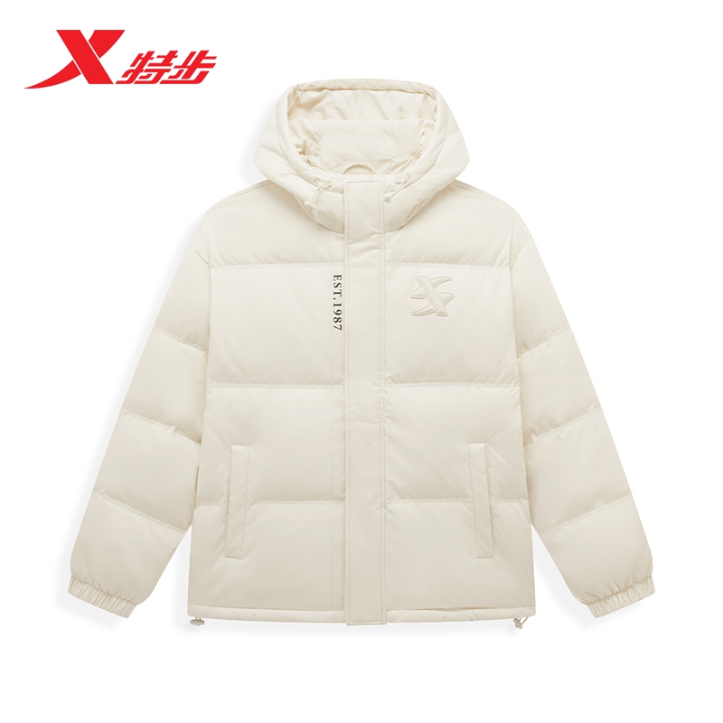 XTEP/特步男连帽情侣保暖冬季羽绒服潮流男士976429190307