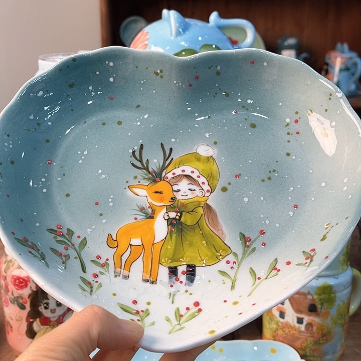 陶景德镇釉下手绘陶瓷