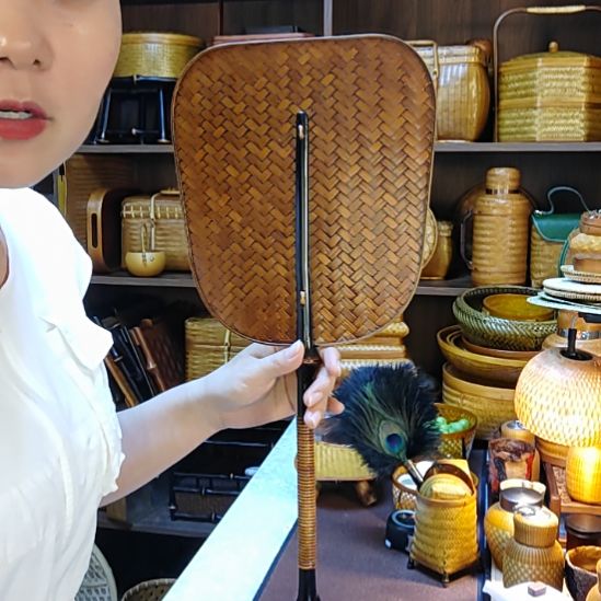 @***儿富贵筇竹芭蕉扇手工篾手工