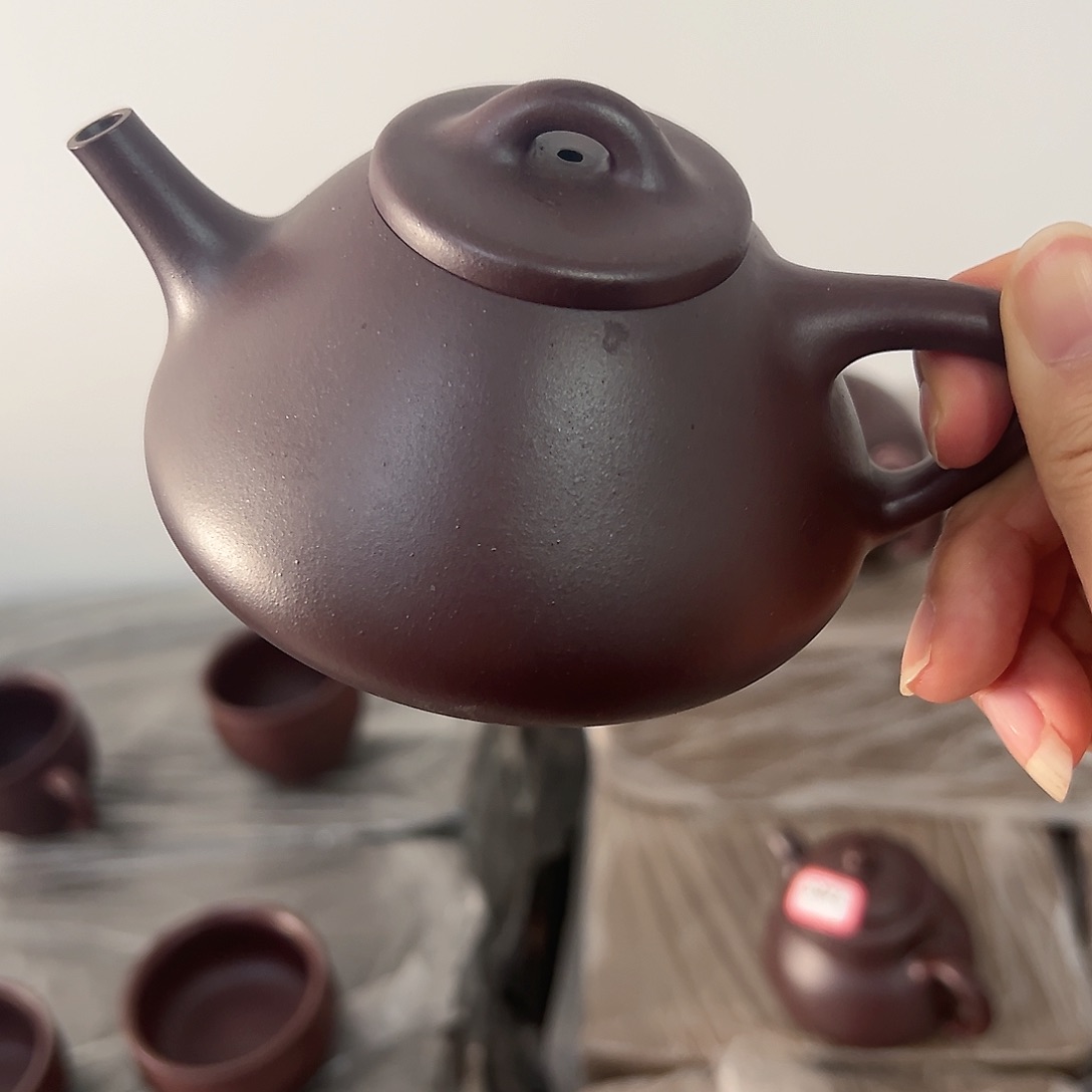 紫砂茶壶黄龙山原矿龙血砂250