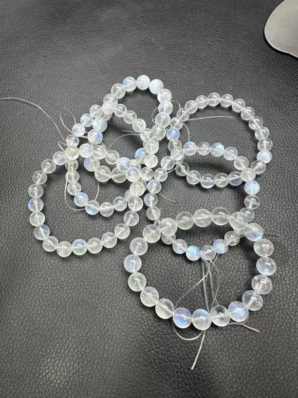 天然蓝月光单圈手串
