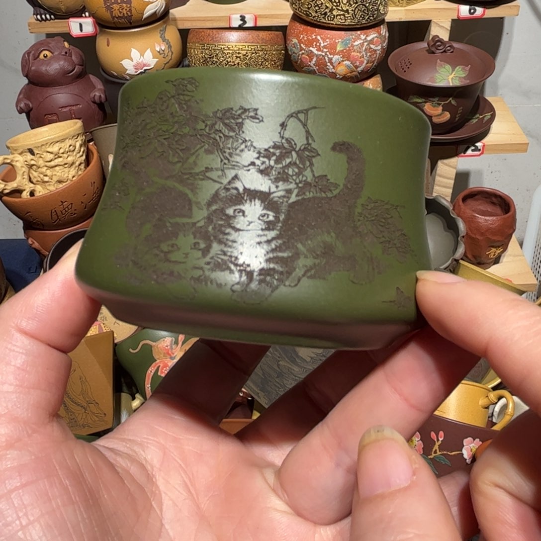 紫砂茶杯宜兴紫砂主人杯