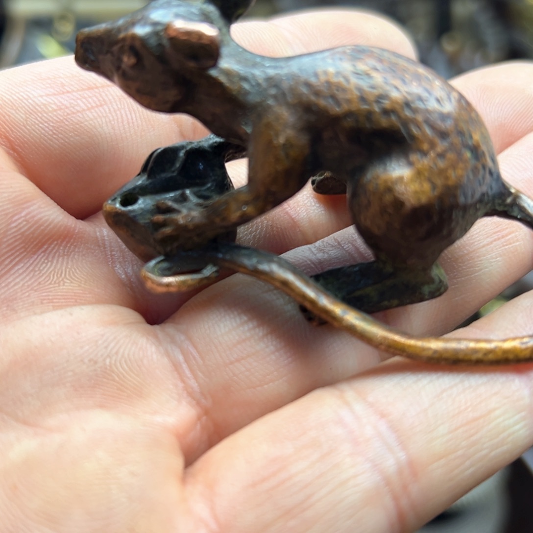 铜摆件欢迎欢迎你