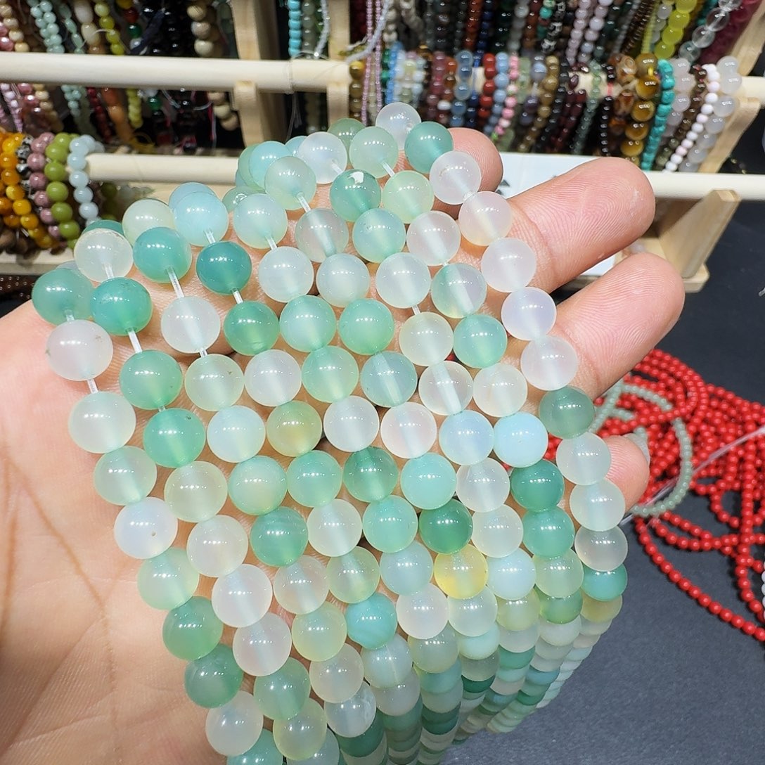 玛瑙/玉髓未镶嵌珠宝半成品葡萄玛瑙卡八一条