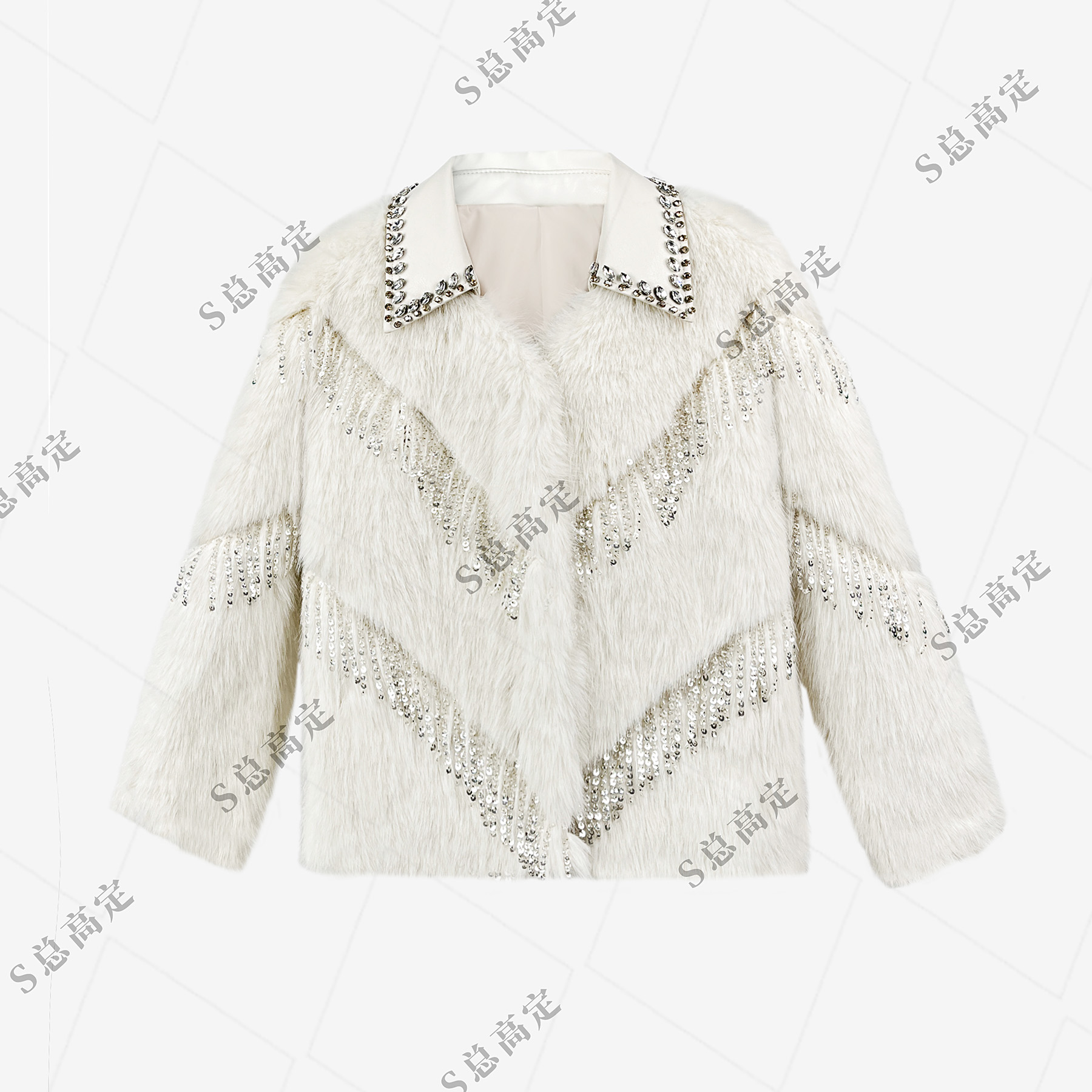 NIMOSHI【倩倩】2025新款重工气质百搭宽松毛绒外套冬季D0016