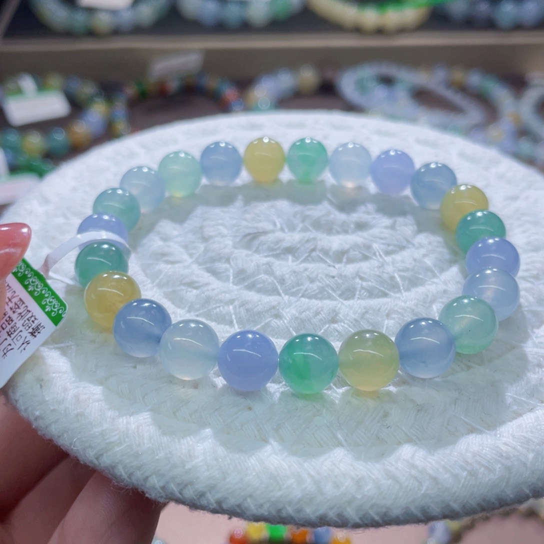 未镶嵌手链翡翠糖果卡8.2