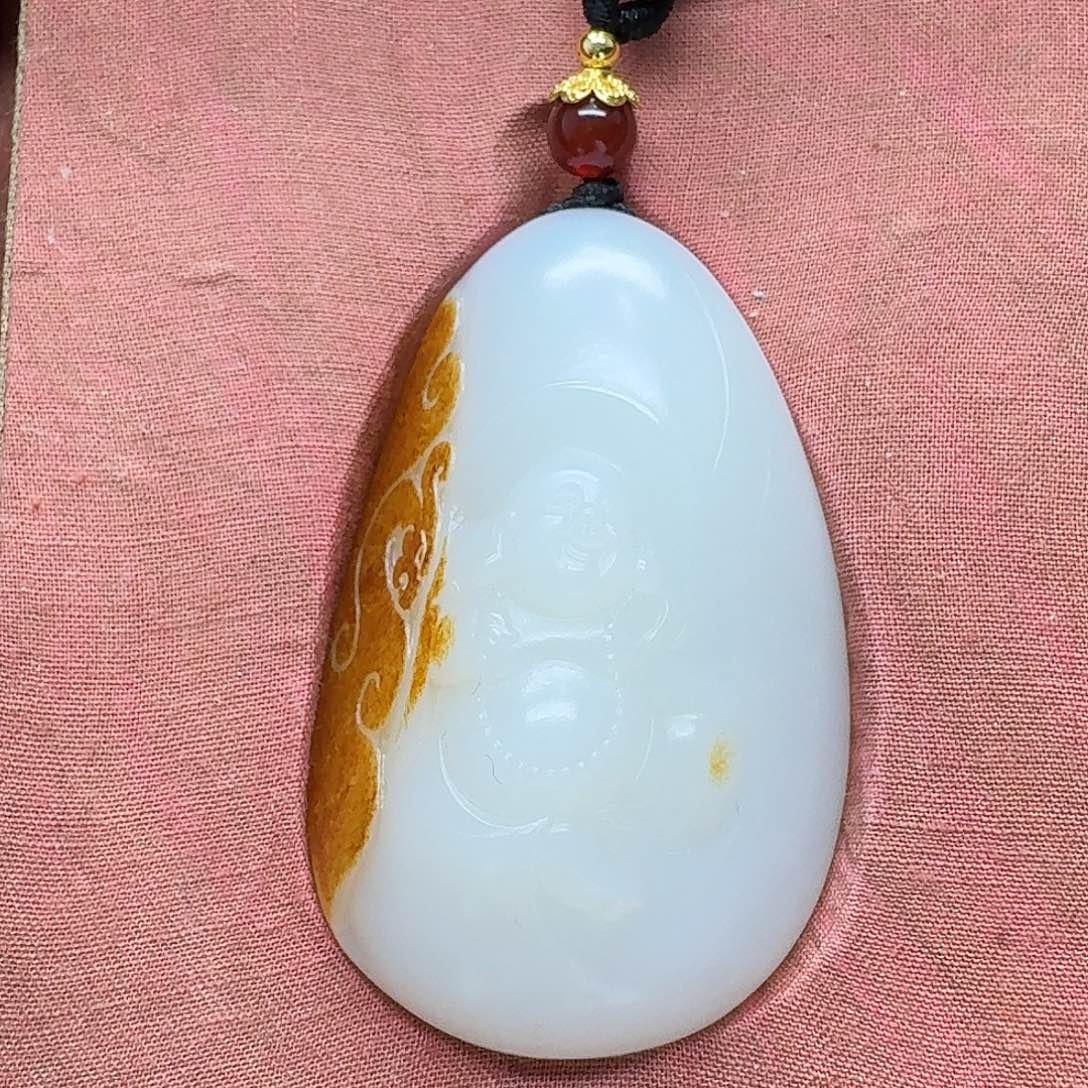 和田玉未镶嵌挂件