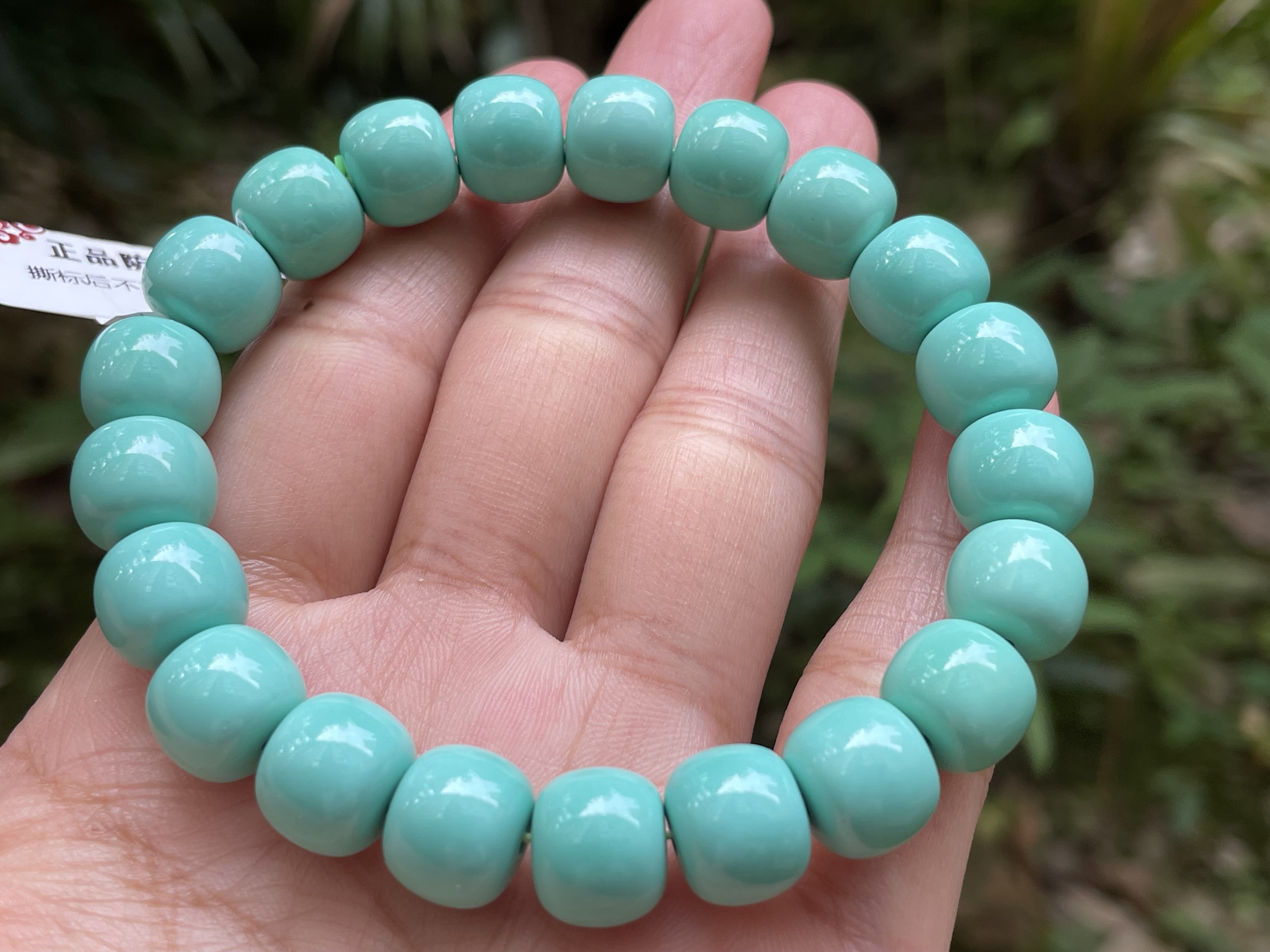 老邢珠手串原石打磨高瓷散珠单圈