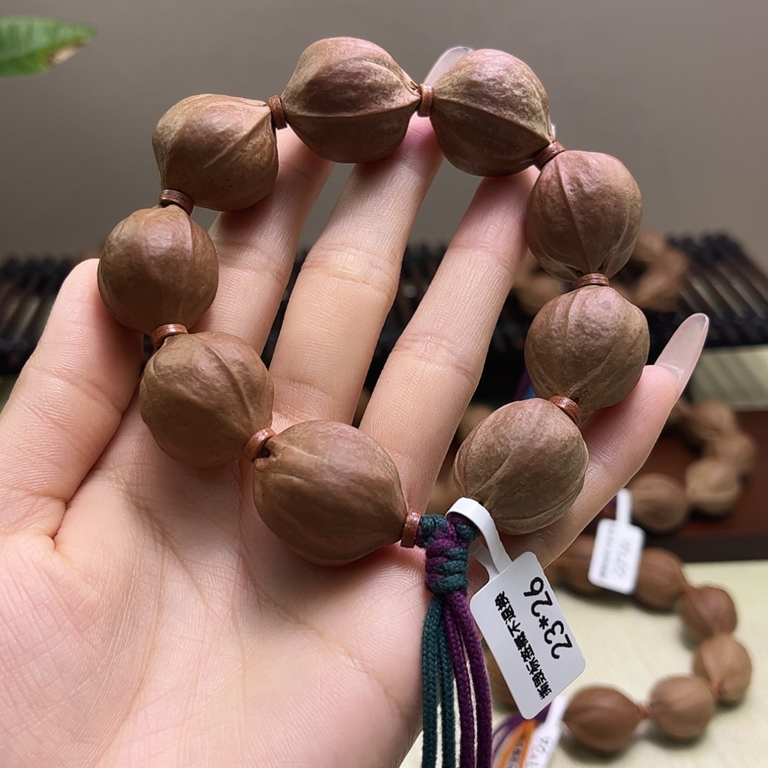 不***3橄榄核吊坠梅林铁核文玩手串