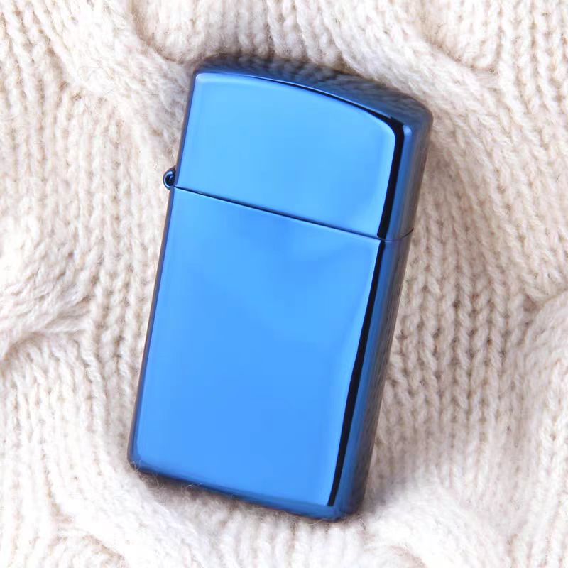 【CC】zippo打火机纤巧蓝冰光板DY9920QT 211