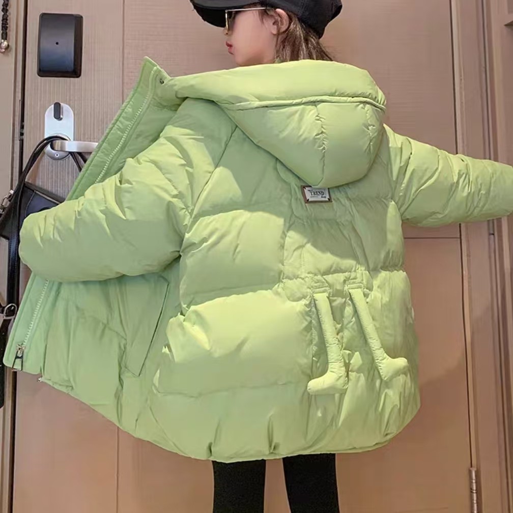 3081冬季韩版宽松加厚面包服连帽时尚外套棉衣外套棉袄