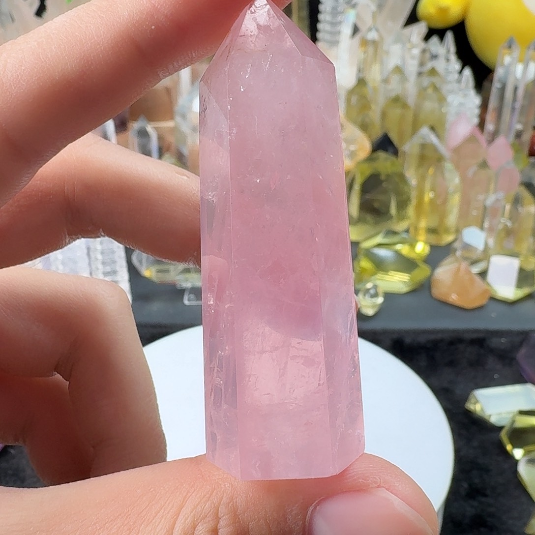 珠宝半成品未镶嵌水晶粉晶