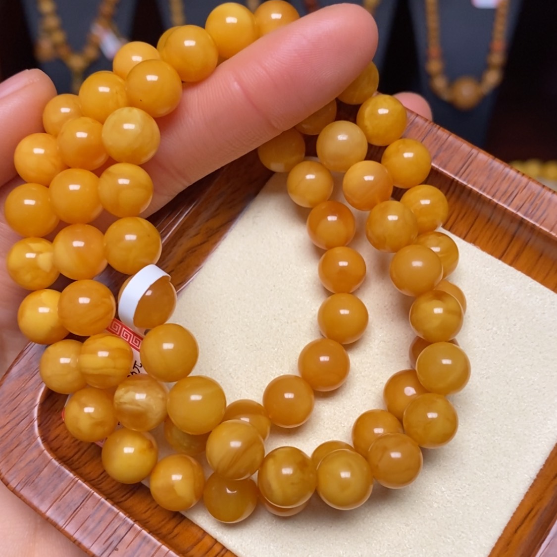 【闪购商品】蜜蜡手链未镶嵌手串