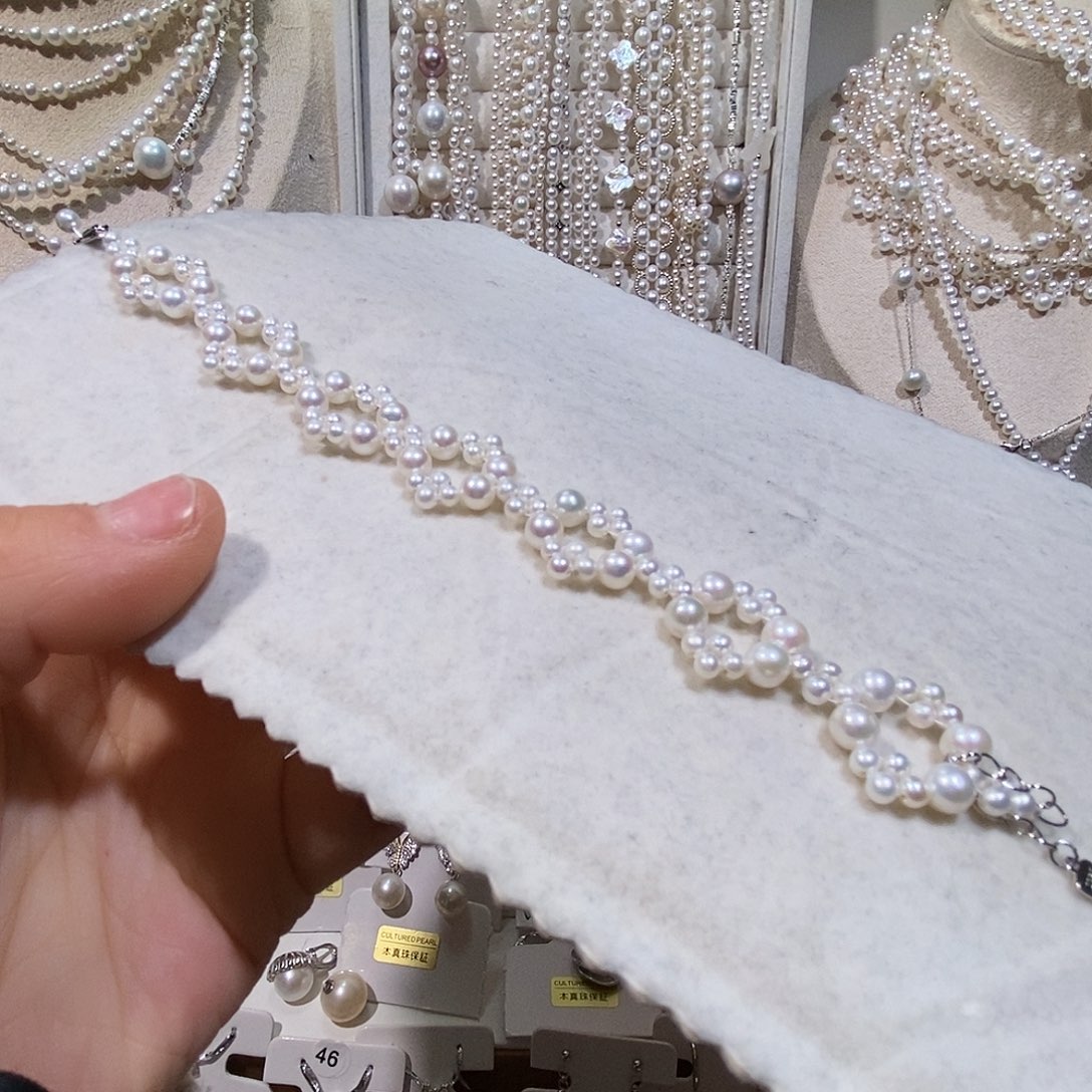 非金属纯银编织手链