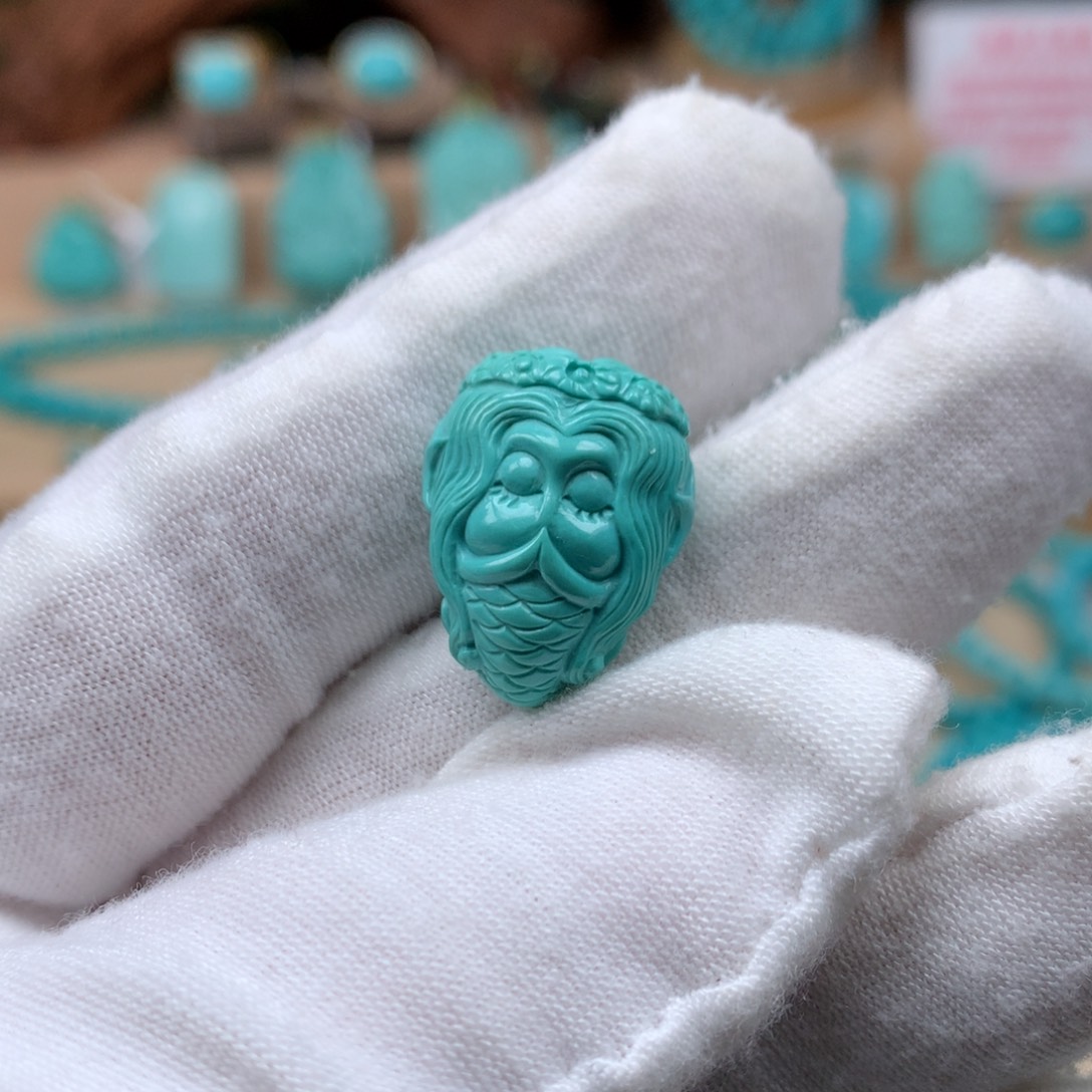 绿松石美人鱼未镶嵌