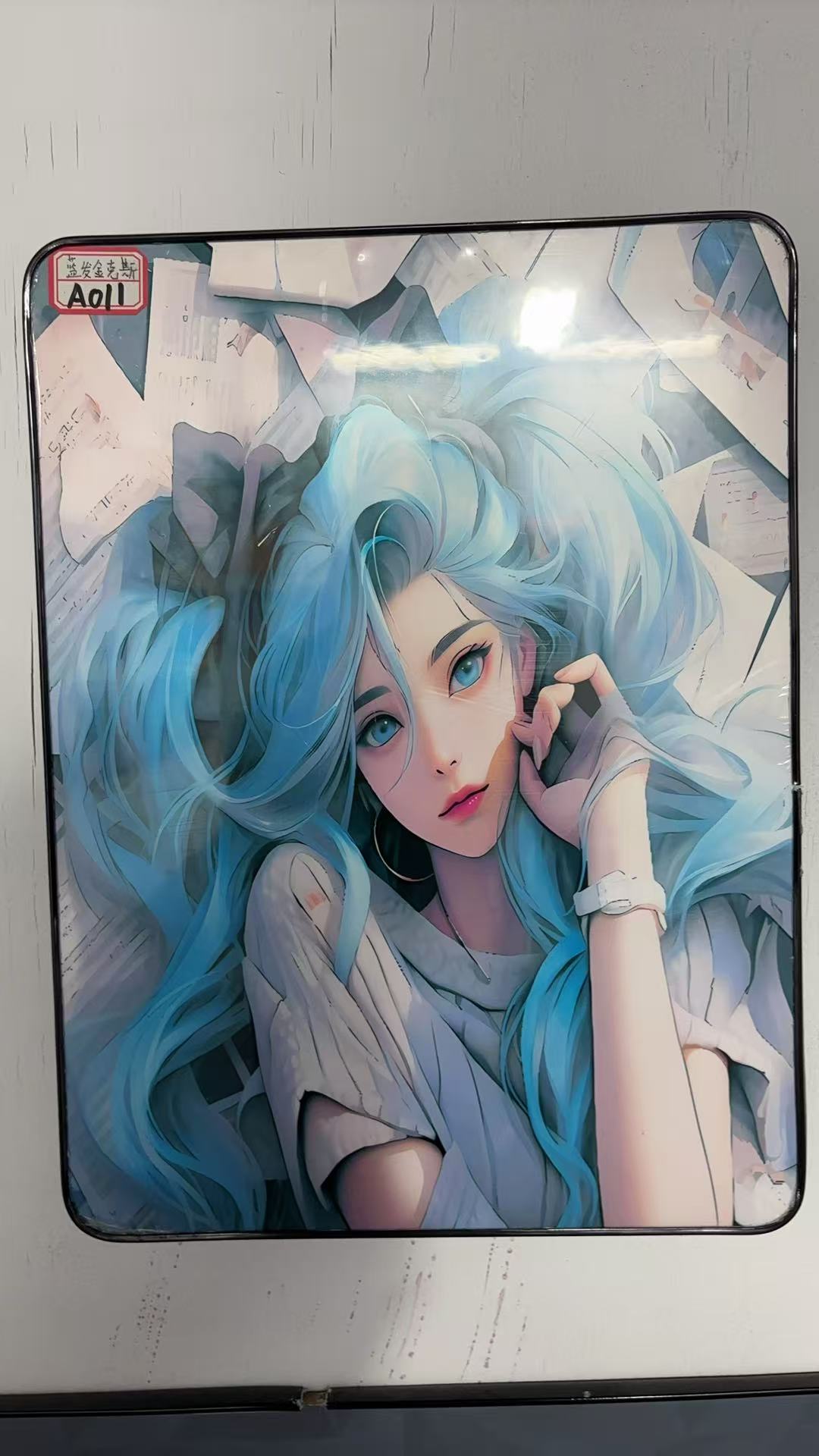 蓝发金克斯30cm*40cm装饰画A011