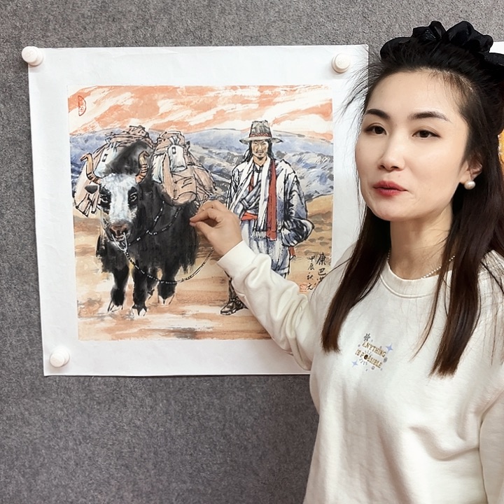 书法张有涛牛作品