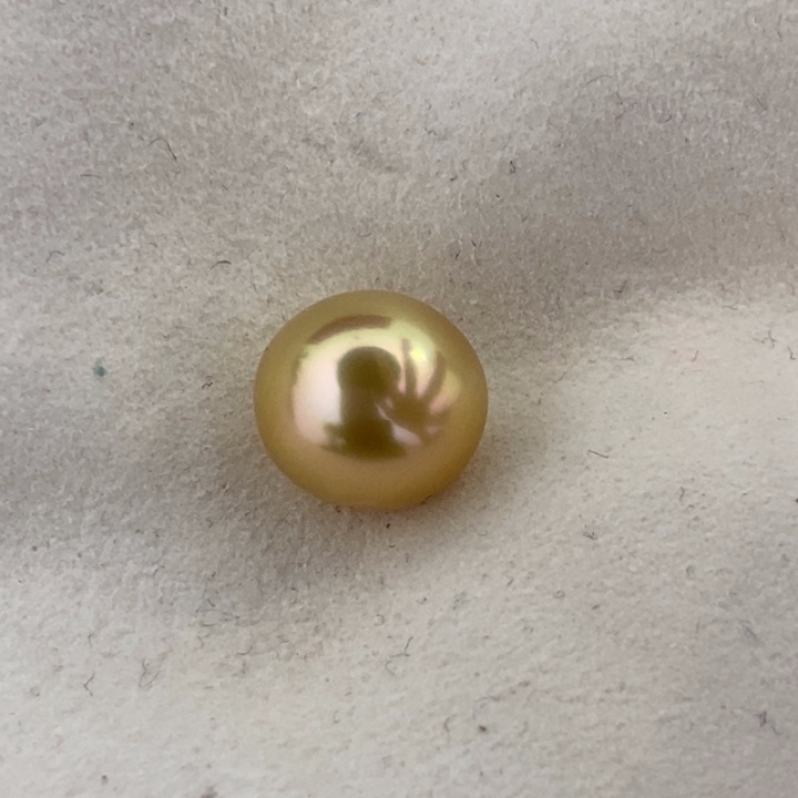 未镶嵌海水珍珠南洋金珠裸珠炫彩极光12.2mm