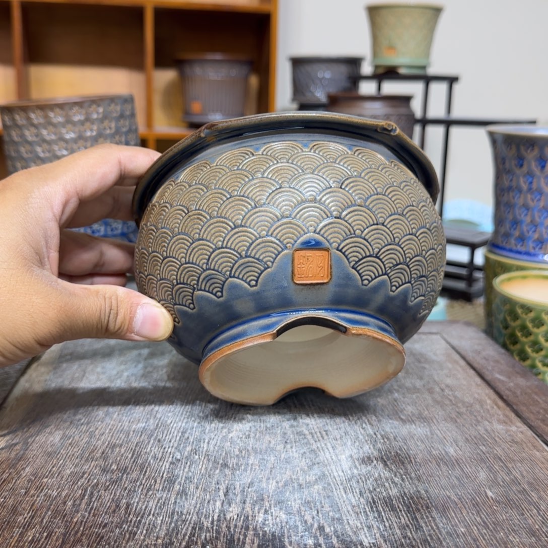 手工花盆 077 内口口径 12.5 cm 