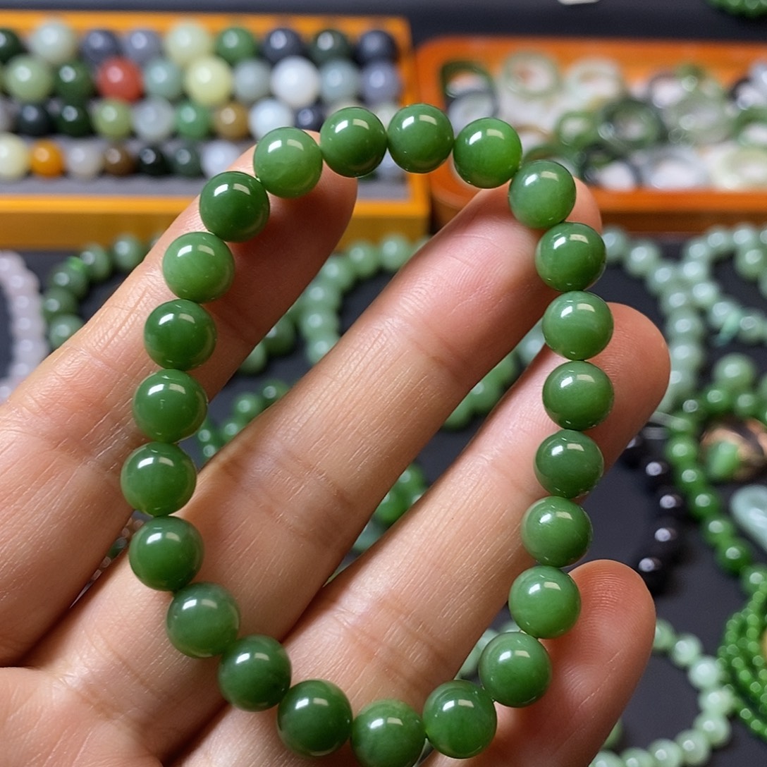 和田玉未镶嵌手链