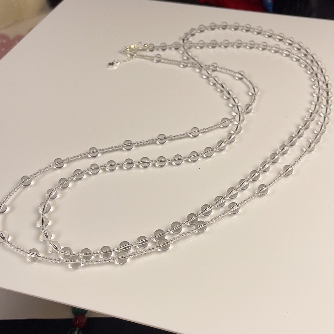 非金属毛衣链白水双圈素圈