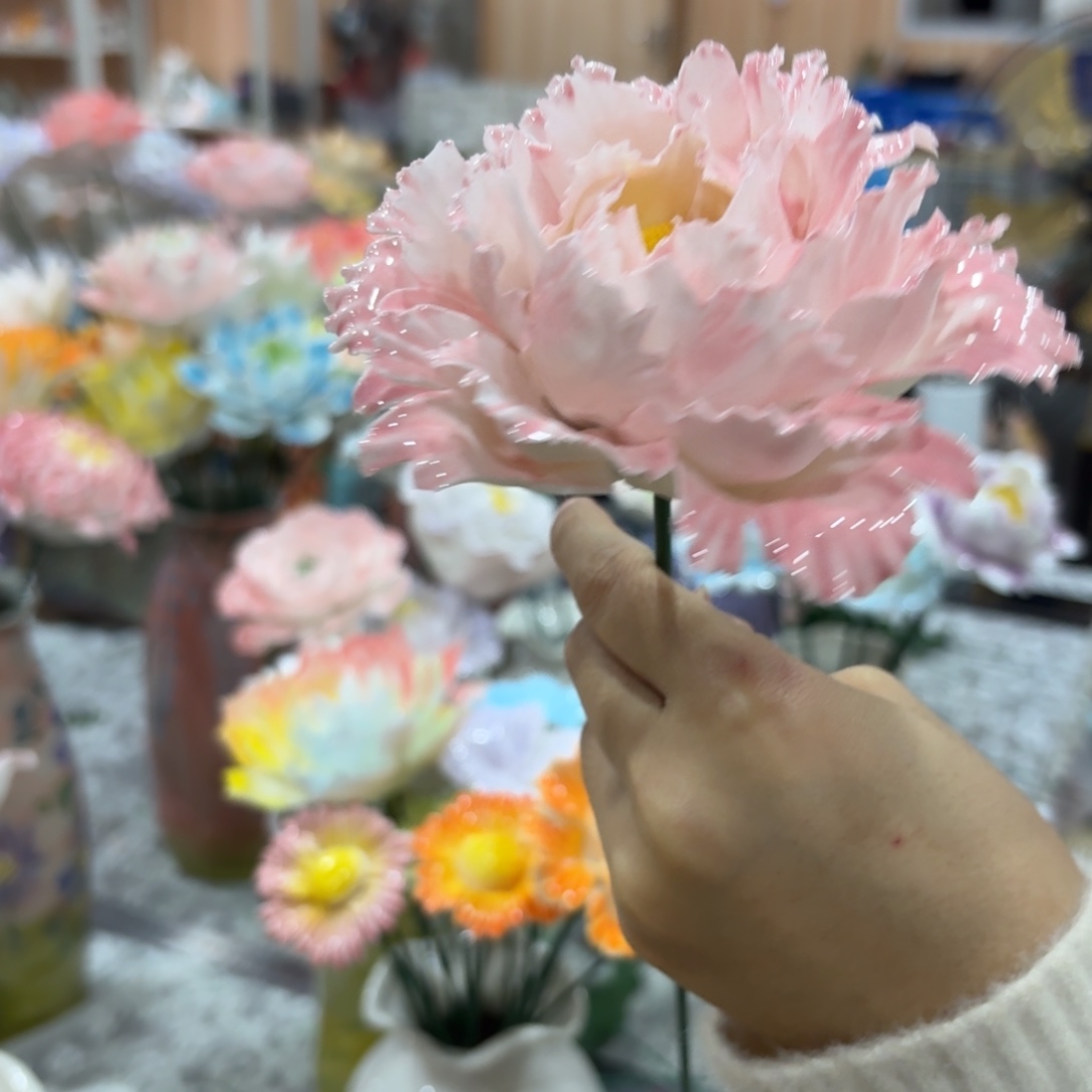 陶瓷花，拍满20发货，退款拉黑
