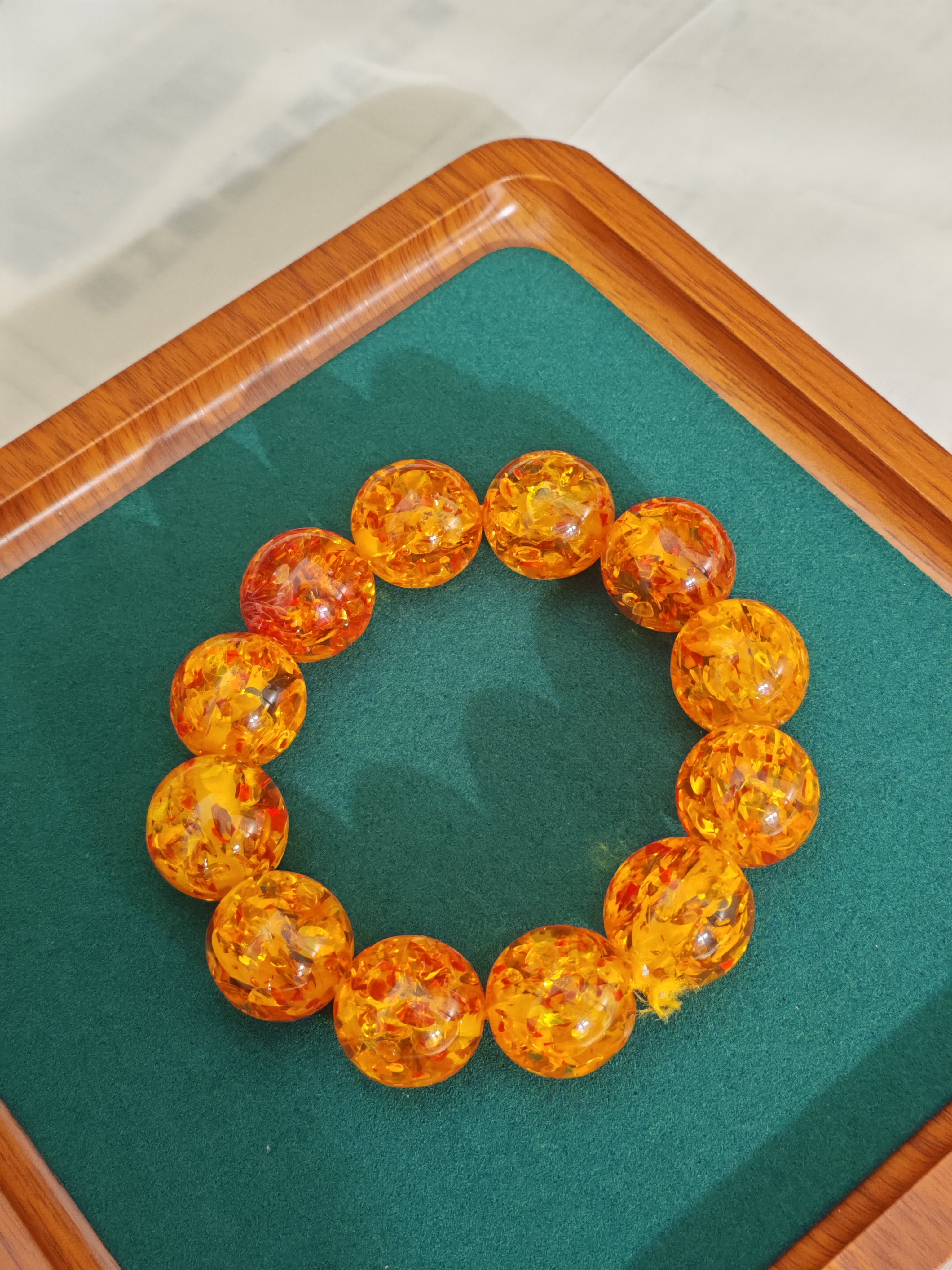 【闪购商品】花色珀碎花手链毛衣链