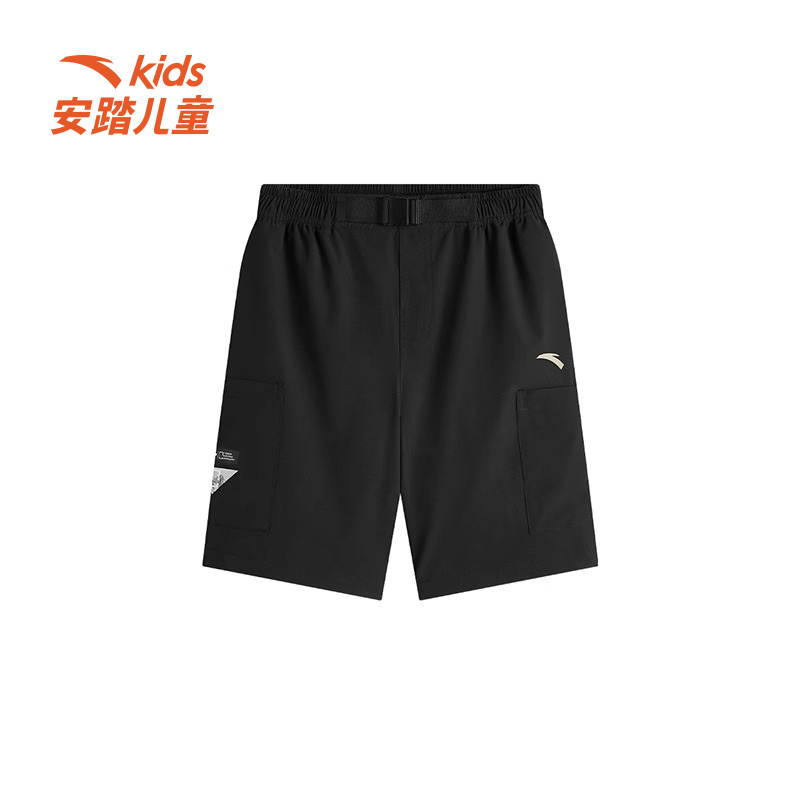 安踏儿童夏季新款男大童精英户外运动短裤五分裤时尚百搭6302B