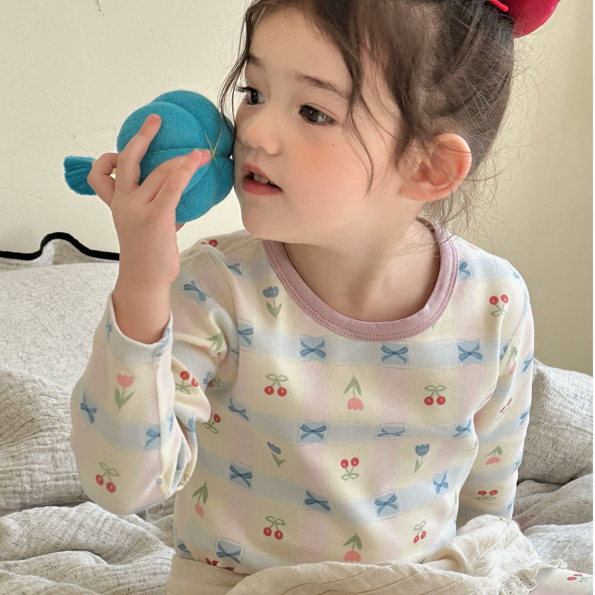 冬季儿童300g纯棉舒绒加厚秋衣秋裤男女童家居服睡衣套装