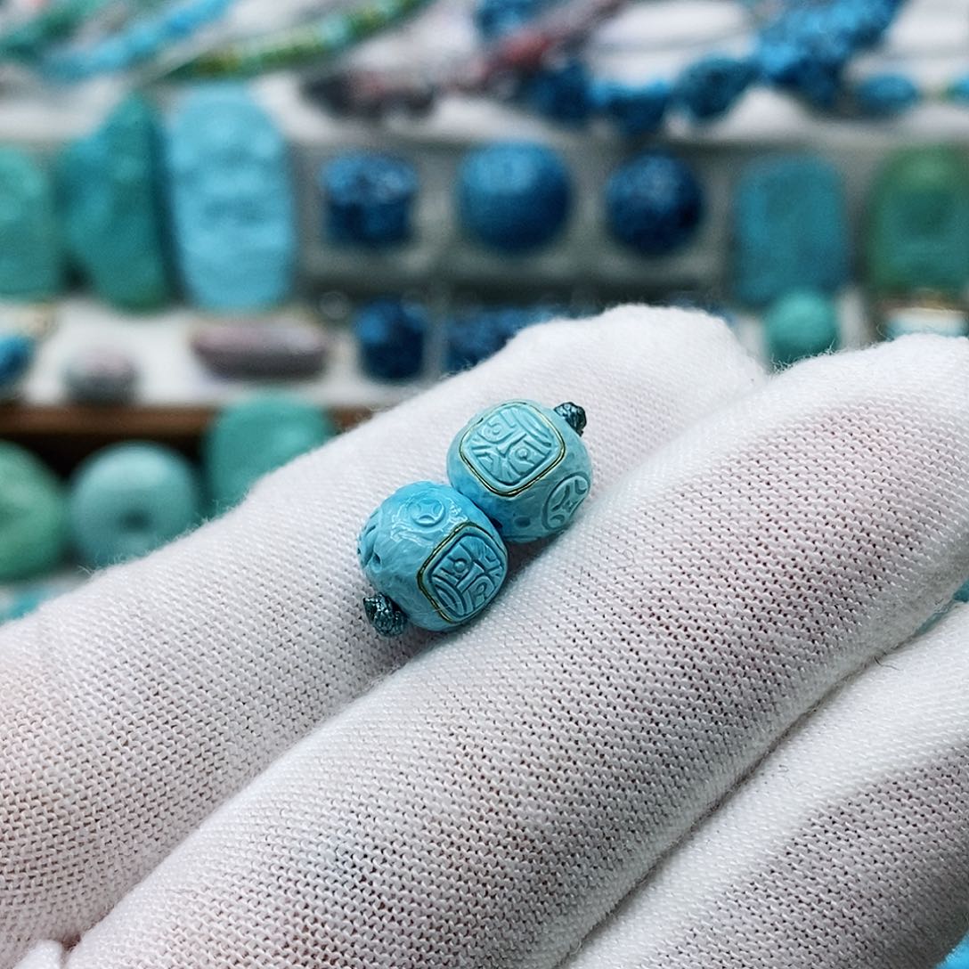 绿松石珠宝奇石未镶嵌