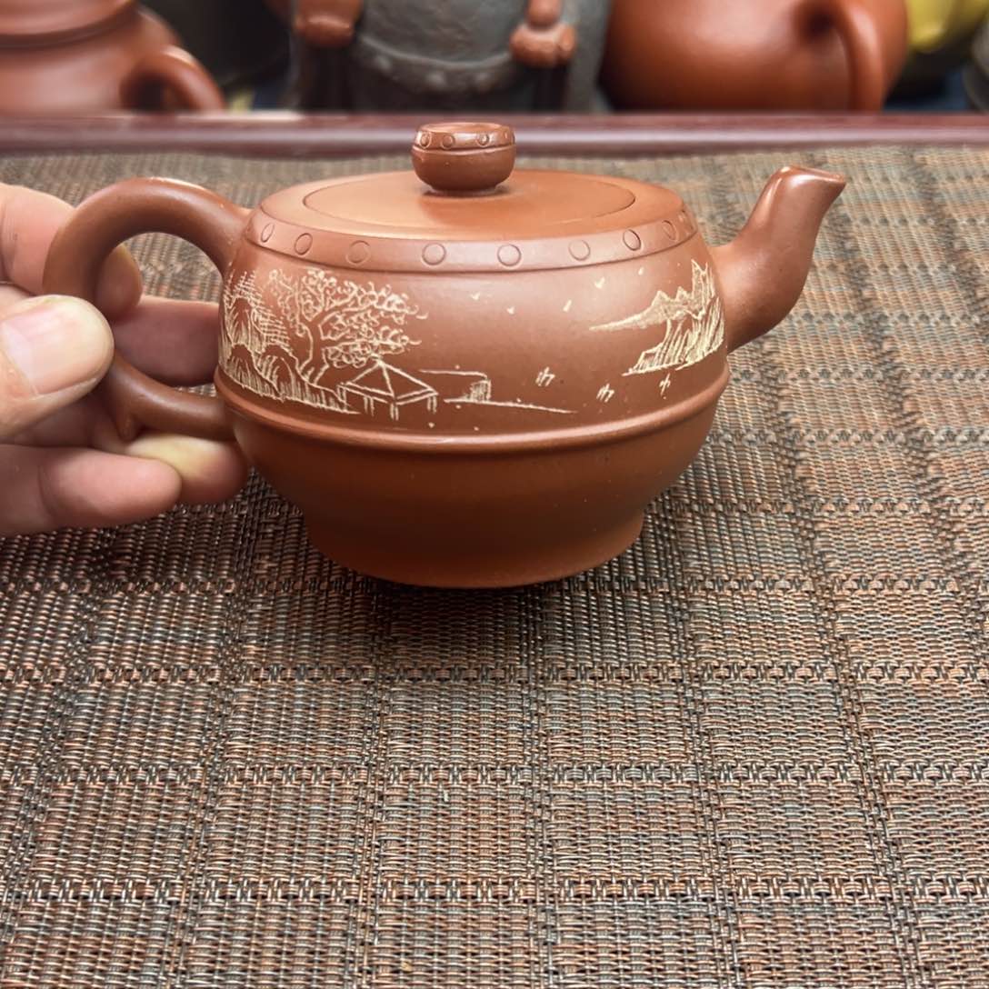 紫砂茶壶宜兴原矿紫砂壶240毫升容量