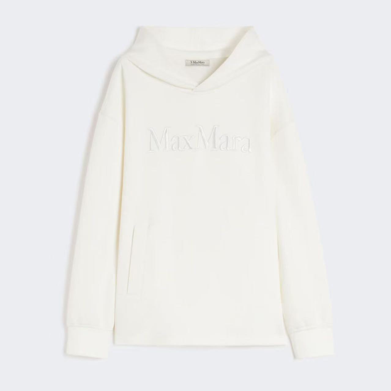 未使用 MaxMara S 25秋冬新款 VISIERA 字母连帽针织卫衣