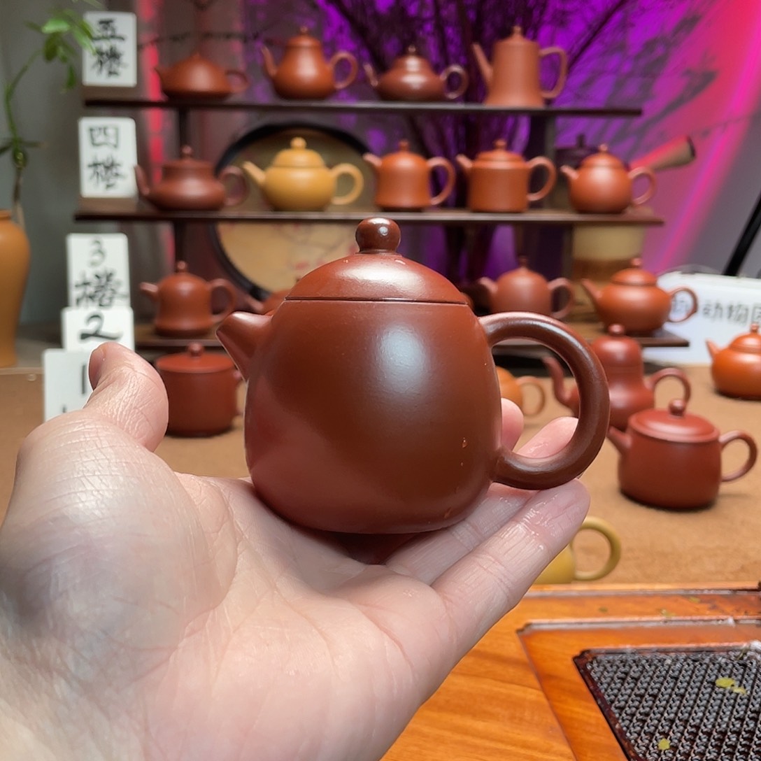 紫砂茶壶西**路朱泥龙蛋
