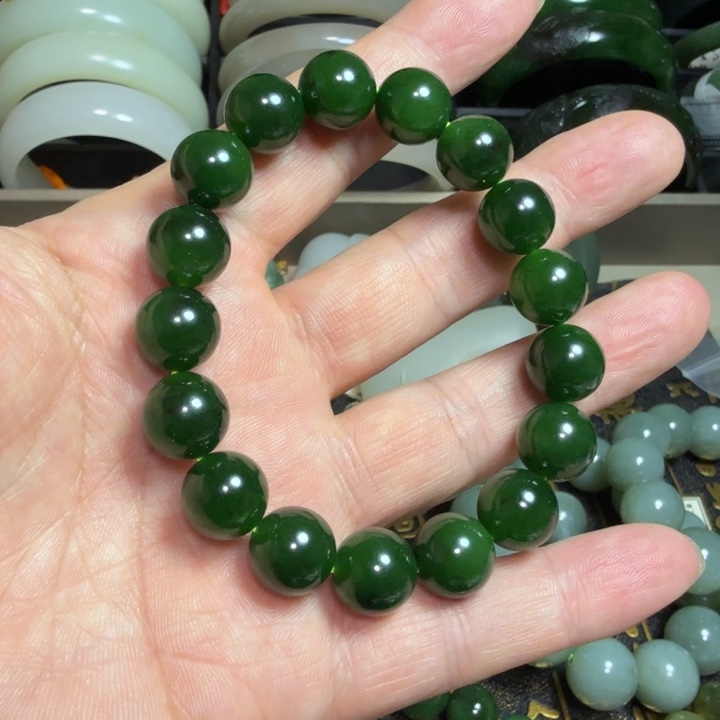 和田玉（碧玉）手串未镶嵌